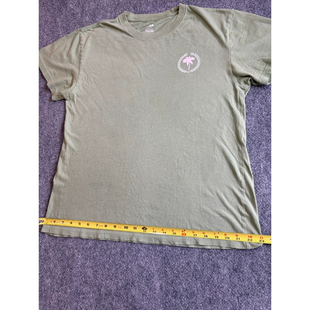 Victoria's Secret PINK Olive Green Palm Tree Graphic T-Shirt Small - Picture 10 of 15